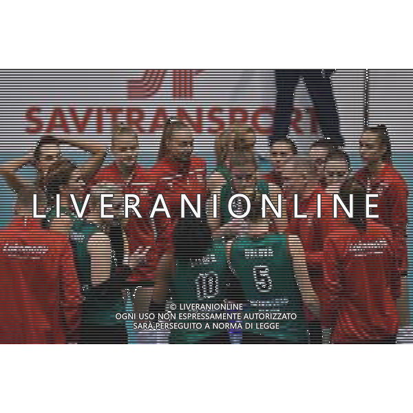 Volley Champions League Women 2019/2020 Scandicci, Italia 27/11/2019 Savino Del Bene Scandicci vs Lokomotiv Kaliningrad Nella foto: Tim-out Lokomotiv Kaliningrad Region FOTO LISA GUGLIELMI-ALESSIO MARINI-AG ALDO LIVERANI SAS