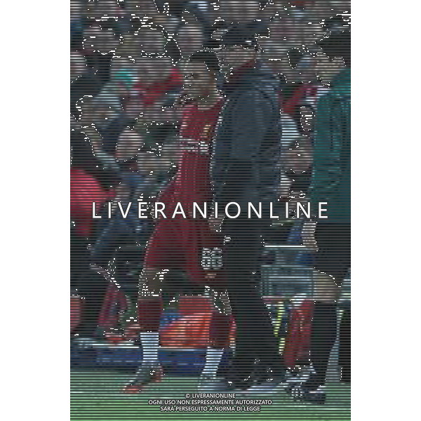 27-11-2019 LIVERPOOL NAPOLI CHAMPIONS LEAGUE NELLA FOTO: JÜRGEN KLOPP, TRENT ALEXANDER ARNOLD FOTO MOSCA, AG.LIVERANI