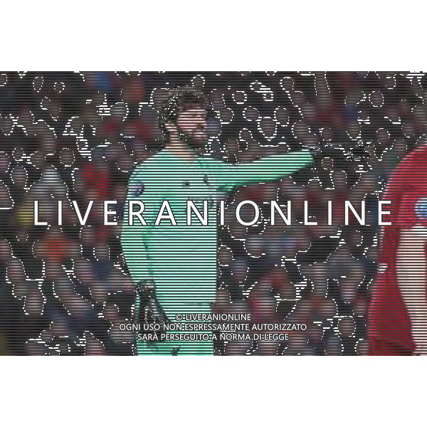 27-11-2019 LIVERPOOL NAPOLI CHAMPIONS LEAGUE NELLA FOTO: ALISSON FOTO MOSCA, AG.LIVERANI