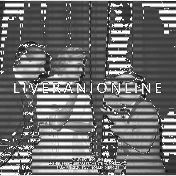 V Festival Della Canzone Italiana di Velletri 1957 - RETROSPETTIVA Nella foto Nilla Pizzi con Rino Salviati ©Archivio Giovanni Liverani/AGENZIA ALDO LIVERANI SAS