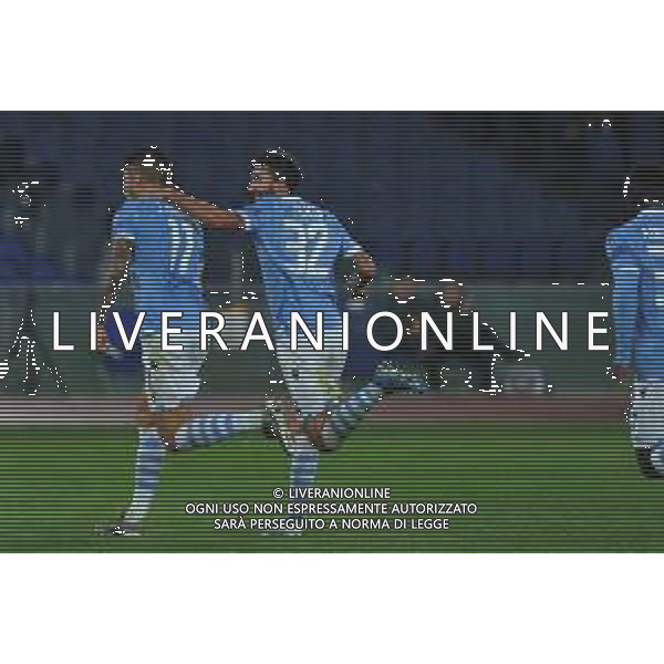 Lazio vs Cluj Europa League - 5 giornata Stadio Olimpico - Roma 28-11-2019 nella foto Esultanza Correa e Cataldi ©Federico Gaetano /AGENZIA ALDO LIVERANI SAS