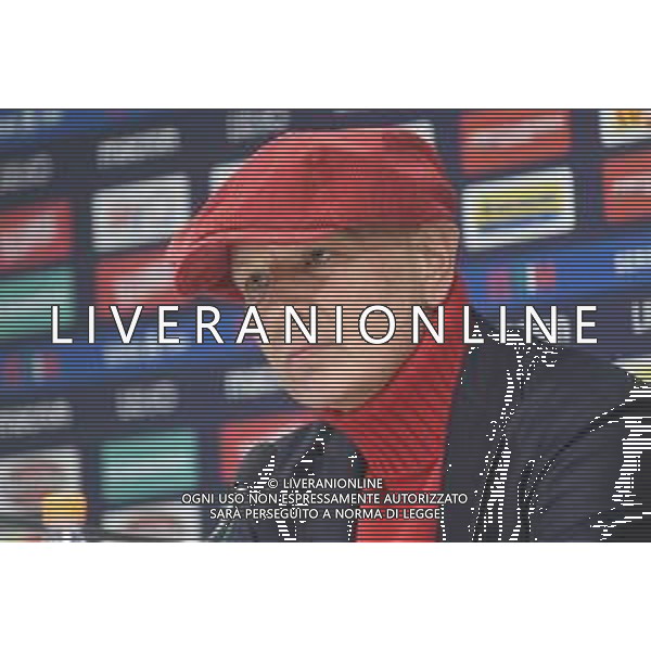Conferenza stampa di Sinisa Mihajlovic dove parla della malattia dopo il trapianto, a sorpresa sono arrivati anche i suoi giocatori, Bologna 29.11.2019 ©OPTIMAFOTO/AGENZIA ALDO LIVERANI SAS