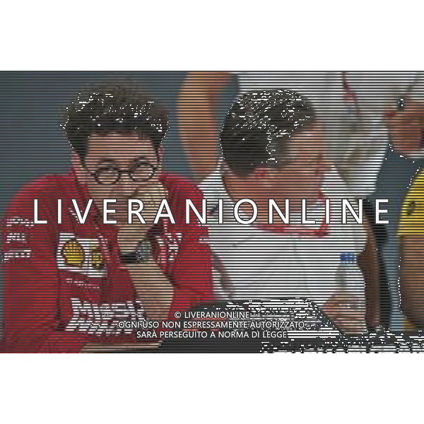 Mattia Binotto (ITA) Ferrari Team Principal in the FIA Press Conference. 29.11.2019. Formula 1 World Championship, Rd 21, Abu Dhabi Grand Prix, Yas Marina Circuit, Abu Dhabi, Practice Day. ©/AGENZIA ALDO LIVERANI SAS - ITALY ONLY EDITORIAL USE ONLY - - GP F1 ABU DHABI PROVE LIBERE 29.11.2019