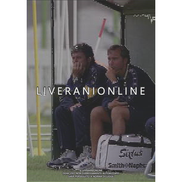 1999 PARMA CALCIO NELLA FOTO ALBERTO MALESANI ALLENATORE PARMA CALCIO CON SALVATORE SCAGLIA AG ALDO LIVERANI SAS