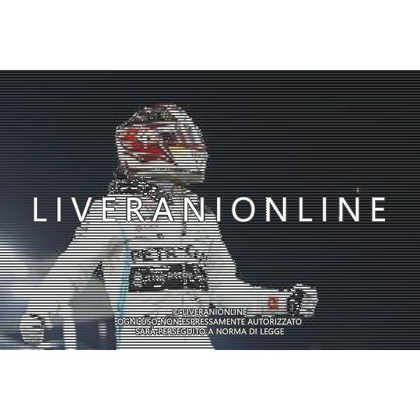 Pole for Lewis Hamilton (GBR) Mercedes AMG F1 W10. 30.11.2019. Formula 1 World Championship, Rd 21, Abu Dhabi Grand Prix, Yas Marina Circuit, Abu Dhabi, Qualifying Day. ©/AGENZIA ALDO LIVERANI SAS - ITALY ONLY EDITORIAL USE ONLY - GP F1 ABU DHABI PROVE UFFICIALI QUALIFICHE 30.11.2019