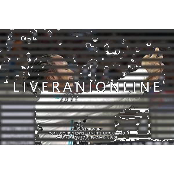 Pole for Lewis Hamilton (GBR) Mercedes AMG F1 W10. 30.11.2019. Formula 1 World Championship, Rd 21, Abu Dhabi Grand Prix, Yas Marina Circuit, Abu Dhabi, Qualifying Day. ©/AGENZIA ALDO LIVERANI SAS - ITALY ONLY EDITORIAL USE ONLY - GP F1 ABU DHABI PROVE UFFICIALI QUALIFICHE 30.11.2019
