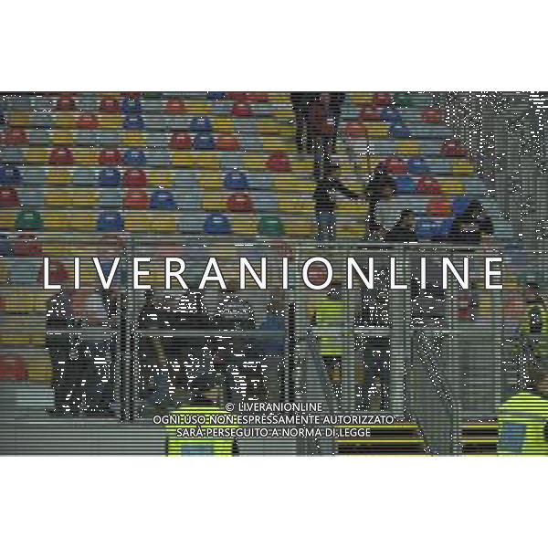 Frosinone vs Empoli Campionato Serie B - 14 giornata Stadio Benito Stirpe - Frosinone 30-11-2019 nella foto Tifosi Empoli abbandonano la curva prima della fine ©federico Gaetano/AGENZIA ALDO LIVERANI SAS