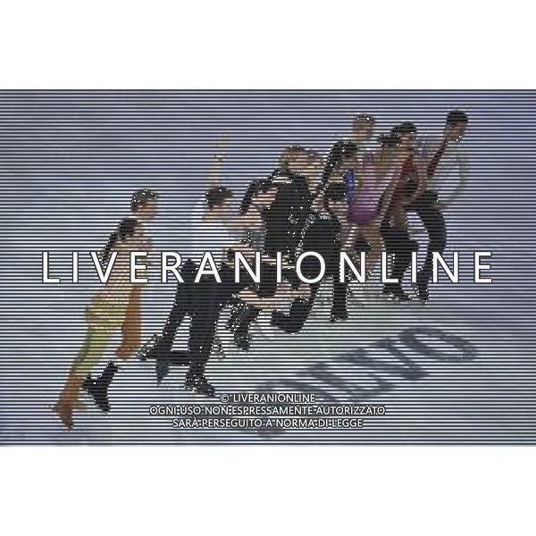 il cast di atleti che si sono esibiti Golden Skate Awards 2019 Milano 30-11-2019 Allianz Cluod PalaLido foto Roberto Garavaglia - ag. Aldo Liverani sas