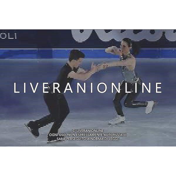 Charlene Guignard (ITA) in coppia con Marco Fabbri (ITA) Golden Skate Awards 2019 Milano 30-11-2019 Allianz Cluod PalaLido foto Roberto Garavaglia - ag. Aldo Liverani sas