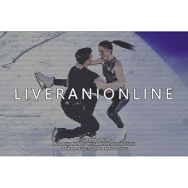 Charlene Guignard (ITA) in coppia con Marco Fabbri (ITA) Golden Skate Awards 2019 Milano 30-11-2019 Allianz Cluod PalaLido foto Roberto Garavaglia - ag. Aldo Liverani sas