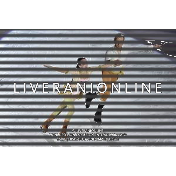 Fiona Zaldua (GBR) in coppia con Dmitri Sukhanov (RUS) Golden Skate Awards 2019 Milano 30-11-2019 Allianz Cluod PalaLido foto Roberto Garavaglia - ag. Aldo Liverani sas