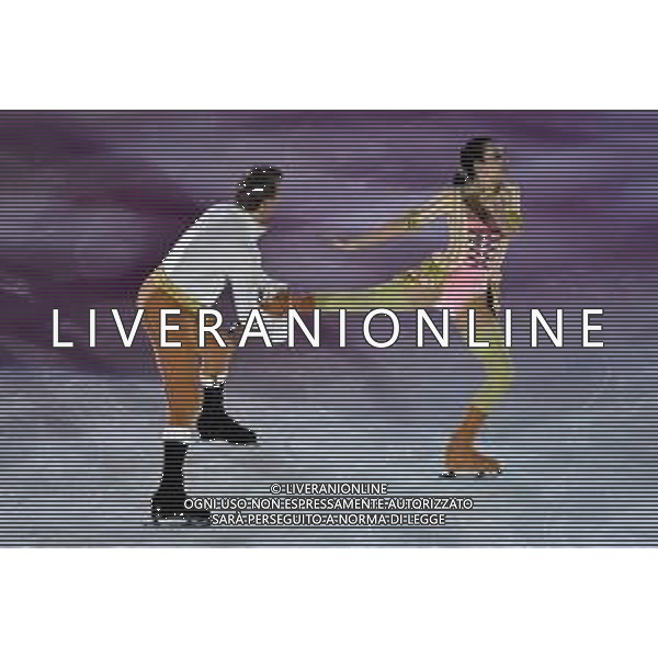 Fiona Zaldua (GBR) in coppia con Dmitri Sukhanov (RUS) Golden Skate Awards 2019 Milano 30-11-2019 Allianz Cluod PalaLido foto Roberto Garavaglia - ag. Aldo Liverani sas