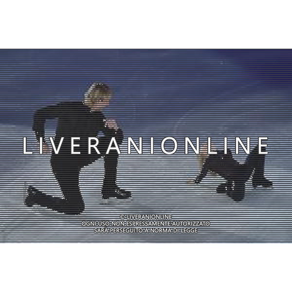 Evgeni Plushenko (RUS) con il figlio Alexander Plushenko (RUS) Golden Skate Awards 2019 Milano 30-11-2019 Allianz Cluod PalaLido foto Roberto Garavaglia - ag. Aldo Liverani sas