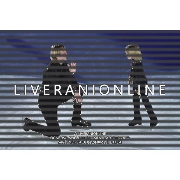 Evgeni Plushenko (RUS) con il figlio Alexander Plushenko (RUS) Golden Skate Awards 2019 Milano 30-11-2019 Allianz Cluod PalaLido foto Roberto Garavaglia - ag. Aldo Liverani sas