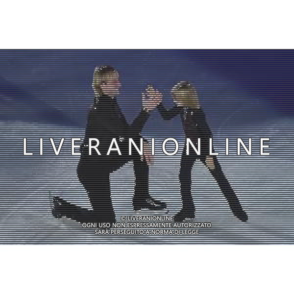 Evgeni Plushenko (RUS) con il figlio Alexander Plushenko (RUS) Golden Skate Awards 2019 Milano 30-11-2019 Allianz Cluod PalaLido foto Roberto Garavaglia - ag. Aldo Liverani sas