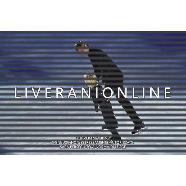 Evgeni Plushenko (RUS) con il figlio Alexander Plushenko (RUS) Golden Skate Awards 2019 Milano 30-11-2019 Allianz Cluod PalaLido foto Roberto Garavaglia - ag. Aldo Liverani sas