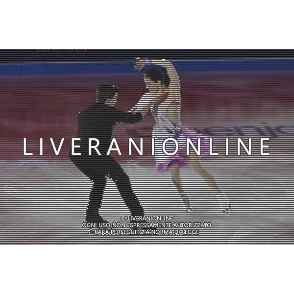 Charlene Guignard (ITA) in coppia con Marco Fabbri (ITA) Golden Skate Awards 2019 Milano 30-11-2019 Allianz Cluod PalaLido foto Roberto Garavaglia - ag. Aldo Liverani sas