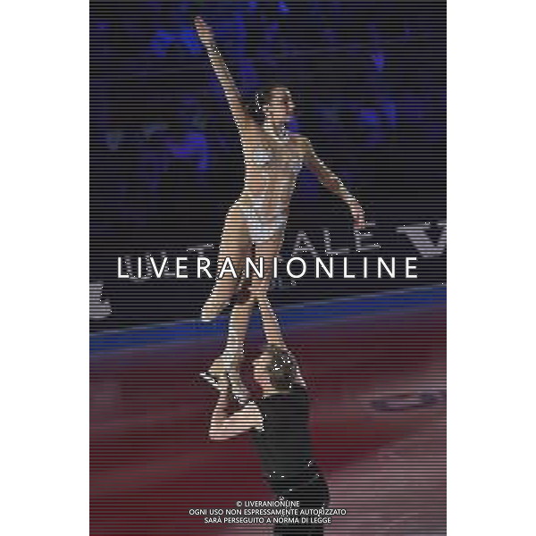 Fiona Zaldua (GBR) in coppia con Dmitri Sukhanov (RUS) Golden Skate Awards 2019 Milano 30-11-2019 Allianz Cluod PalaLido foto Roberto Garavaglia - ag. Aldo Liverani sas