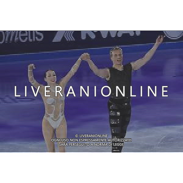 Fiona Zaldua (GBR) in coppia con Dmitri Sukhanov (RUS) Golden Skate Awards 2019 Milano 30-11-2019 Allianz Cluod PalaLido foto Roberto Garavaglia - ag. Aldo Liverani sas