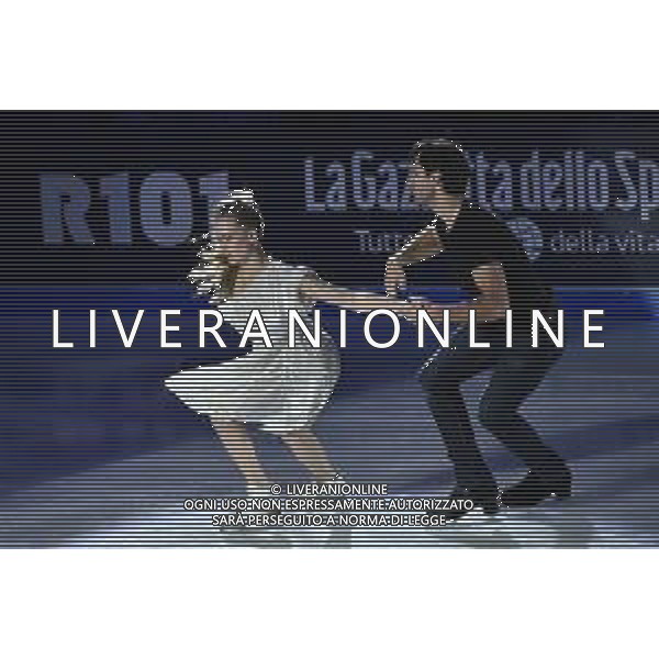 Kaitlyn Weaver (CAN) in coppia con Andrew Poje (CAN) Golden Skate Awards 2019 Milano 30-11-2019 Allianz Cluod PalaLido foto Roberto Garavaglia - ag. Aldo Liverani sas