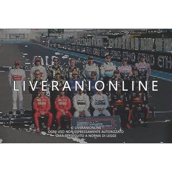 Drivers end of season photograph. 01.12.2019. Formula 1 World Championship, Rd 21, Abu Dhabi Grand Prix, Yas Marina Circuit, Abu Dhabi, Race Day. AG ALDO LIVERANI SAS-ONLY ITALY