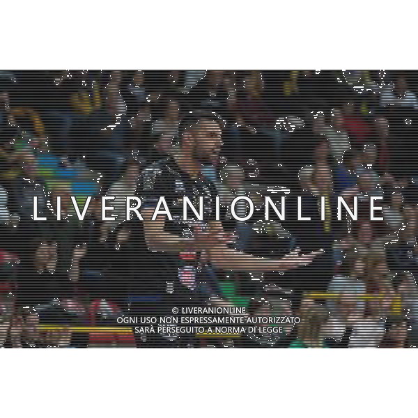 Campionato Italiano di Volley Superlega Serie A 2019/2020 Verona, Italia 01/12/2019 Calzedonia Verona vs Top Volley Latina Nella foto: Esultanza di Sebastian Sole (11) Calzedonia Verona FOTO ROBERTO TOMMASINI-ALESSIO MARINI-AG ALDO LIVERANI SAS