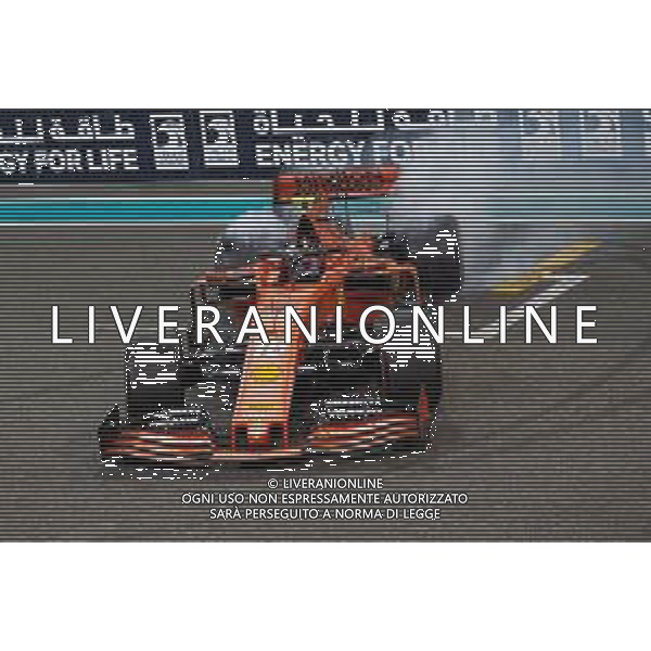 Charles Leclerc (MON) Ferrari SF90 celebrates his third position at the end of the race. 01.12.2019. Formula 1 World Championship, Rd 21, Abu Dhabi Grand Prix, Yas Marina Circuit, Abu Dhabi, Race Day. AG ALDO LIVERANI SAS-ONLY ITALY