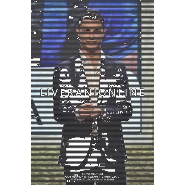 Cristiano Ronaldo sul palco del gran gala’ del calcio Gran Gala’ del Calcio Milano 2-12-2019 Megawatt Court foto Roberto Garavaglia - ag. Aldo Liverani sas