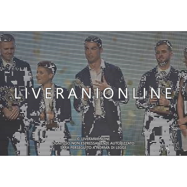 Manuela Giugliano Cristiano Ronaldo Miralem Pjanic sul palco del gran gala’ del calcio Gran Gala’ del Calcio Milano 2-12-2019 Megawatt Court foto Roberto Garavaglia - ag. Aldo Liverani sas