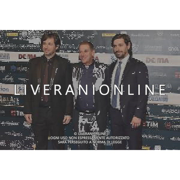 i fratelli Albertini da SX Demetrio Albertini, don Alessio Albertini e Gabriele Albertini Gran Gala’ del Calcio Milano 2-12-2019 Megawatt Court foto Roberto Garavaglia - ag. Aldo Liverani sas