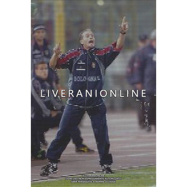 RETROSPETTIVA FRANCESCO GUIDOLIN CALCIATORE E ALLENATORE NELLA FOTO FRANCESCO GUIDOLIN ALLENATORE BOLOGNA CALCIO AG ALDO LIVERANI SAS