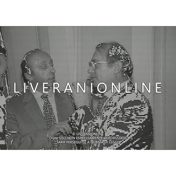 RETROSPETTIVA LUCIANO MOGGI DIRIGENTE SPORTIVO NELLA FOTO LUCIANO MOGGI NELL\'ANNO 1992-1993 DIRIGENTE CON IL PRESIDENTE DELL\'INTER ERNESTO PELLEGRINI AG ALDO LIVERANI SAS