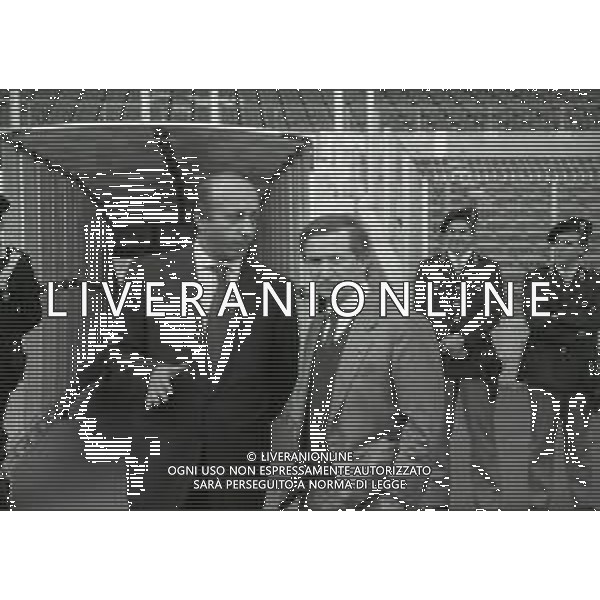 RETROSPETTIVA LUCIANO MOGGI DIRIGENTE SPORTIVO NELLA FOTO LUCIANO MOGGI NELL\'ANNO 1990-1991 DIRIGENTE AL TORINO CALCIO CON IL PRESIDENTE DEL TORINO CALCIO MAURO BORSANO AG ALDO LIVERANI SAS