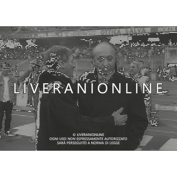 RETROSPETTIVA LUCIANO MOGGI DIRIGENTE SPORTIVO NELLA FOTO LUCIANO MOGGI NELL\'ANNO 1991-1992 DIRIGENTE AL TORINO CALCIO CON LUIGI RADICE AG ALDO LIVERANI SAS