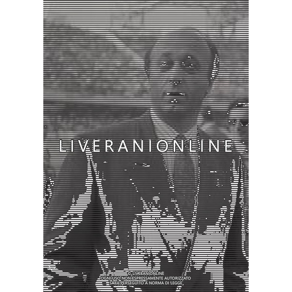 RETROSPETTIVA LUCIANO MOGGI DIRIGENTE SPORTIVO NELLA FOTO LUCIANO MOGGI NELL\'ANNO 1989-1990 DIRIGENTE AL NAPOLI CALCIO AG ALDO LIVERANI SAS