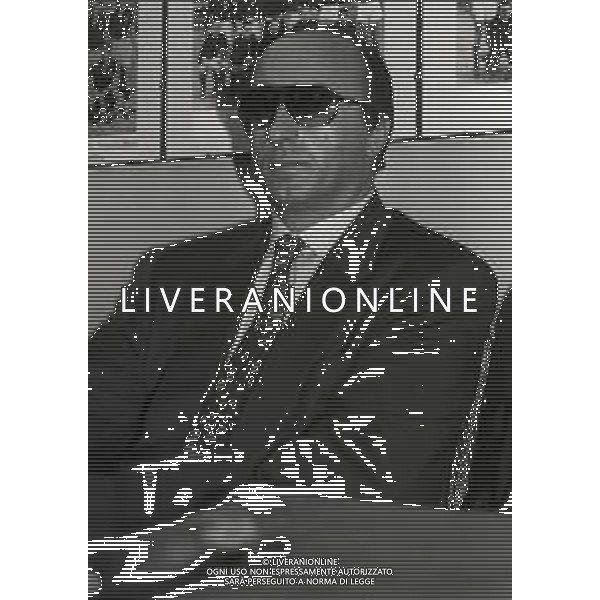 RETROSPETTIVA LUCIANO MOGGI DIRIGENTE SPORTIVO NELLA FOTO LUCIANO MOGGI NELL\'ANNO 1990-1991 DIRIGENTE AL TORINO CALCIO AG ALDO LIVERANI SAS