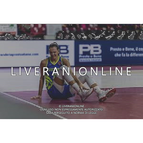 Basket Euroleague Women 2019/2020 Venezia, Italia 04/12/2019 Reyer Venezia vs ZVVZ USK Praha Nella foto: L\'infortunio di Marija Rezan del ZVVZ USK Praha FOTO MATTIA RADONI-ALESSIO MARINI-AG ALDO LIVERANI SAS