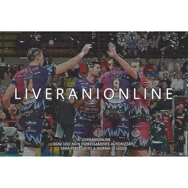 Volley Champions League Men 2019/2020 Perugia, Italia 04/12/2019 Sir Sicoma Monini Perugia vs Benfica Lisbona Nella foto: sir sicoma monini esulta FOTO LORIS CERQUIGLINI-ALESSIO MARINI-AG ALDO LIVERANI SAS