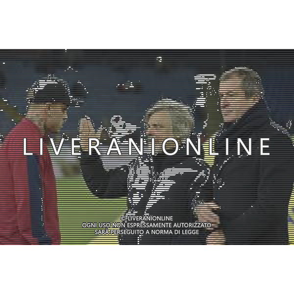 05/12/2019. Stadio Sardegna Arena Cagliari, Coppa Italia 2019/2020, Cagliari-Sampdoria. Nella foto nainggolan cagliari, presidente ferrero sampdoria. Foto Salvatore Moi-Agenzia Aldo Liverani sas.