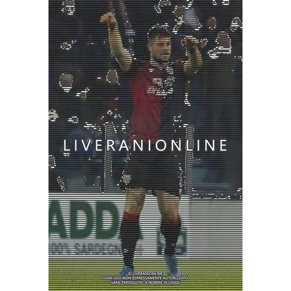 05/12/2019. Stadio Sardegna Arena Cagliari, Coppa Italia 2019/2020, Cagliari-Sampdoria. Nella foto cerri esulta dioi gol 1-0 contro sampdoria. Foto Salvatore Moi-Agenzia Aldo Liverani sas.