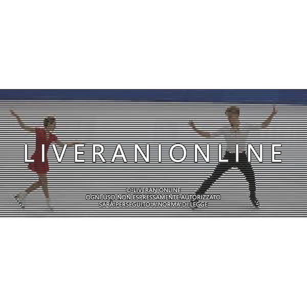 Ghiaccio Torino, Italia 05/12/2019 ISU Grand Prix of Figure Skating - Opening Ceremony - Day 1 - Junior Nella foto: Alina Papeleva e Roman Pleshkov (Junior Pairs - Russia) FOTO CLAUDIO BENEDETTO-ALESSIO MARINI-AG ALDO LIVERANI SAS