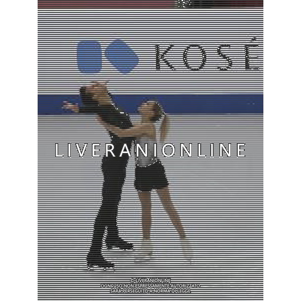 Ghiaccio Torino, Italia 05/12/2019 ISU Grand Prix of Figure Skating - Opening Ceremony - Day 1 - Junior Nella foto: Kseniia Akhanteva e Valerii Kolesov (Junior Pairs - Russia) FOTO CLAUDIO BENEDETTO-ALESSIO MARINI-AG ALDO LIVERANI SAS