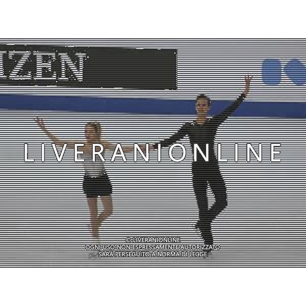 Ghiaccio Torino, Italia 05/12/2019 ISU Grand Prix of Figure Skating - Opening Ceremony - Day 1 - Junior Nella foto: Kseniia Akhanteva e Valerii Kolesov (Junior Pairs - Russia) FOTO CLAUDIO BENEDETTO-ALESSIO MARINI-AG ALDO LIVERANI SAS