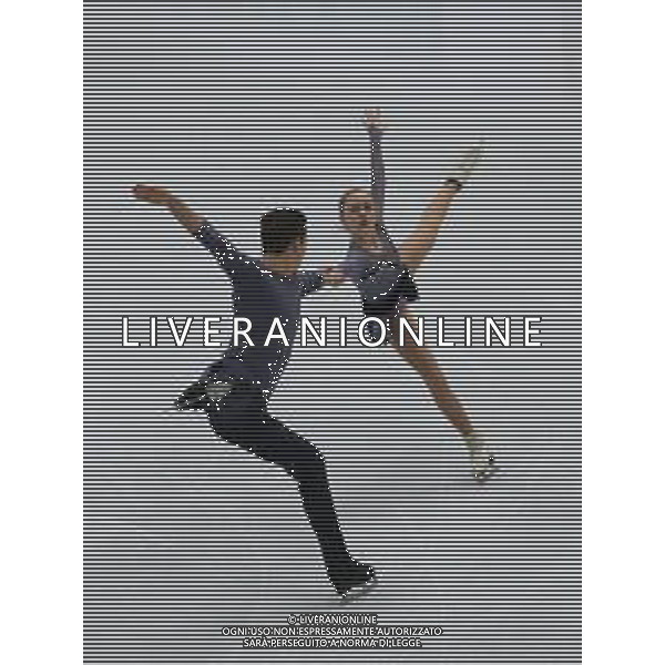 Ghiaccio Torino, Italia 05/12/2019 ISU Grand Prix of Figure Skating - Opening Ceremony - Day 1 - Junior Nella foto: Iuliia Artemeva e Michail Nazarychev (Junior Pairs - Russia) FOTO CLAUDIO BENEDETTO-ALESSIO MARINI-AG ALDO LIVERANI SAS