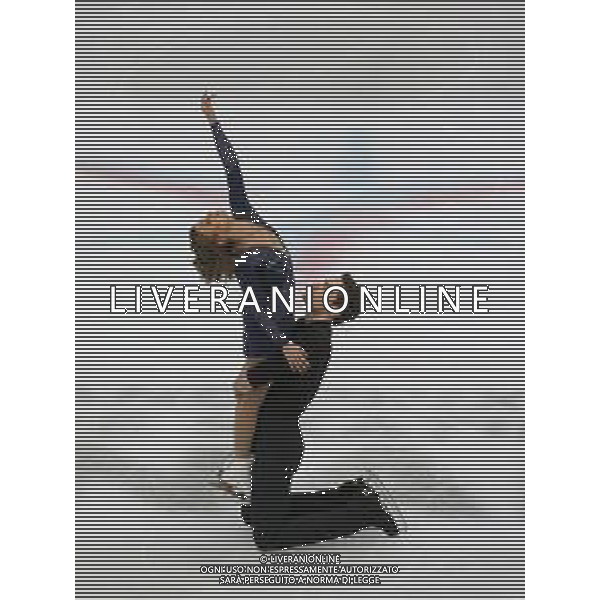 Ghiaccio Torino, Italia 05/12/2019 ISU Grand Prix of Figure Skating - Opening Ceremony - Senior - Day 1 Nella foto: Kirsten Moore-Towers e Michael Marinaro (Senior Pairs - Canada) FOTO CLAUDIO BENEDETTO-ALESSIO MARINI-AG ALDO LIVERANI SAS