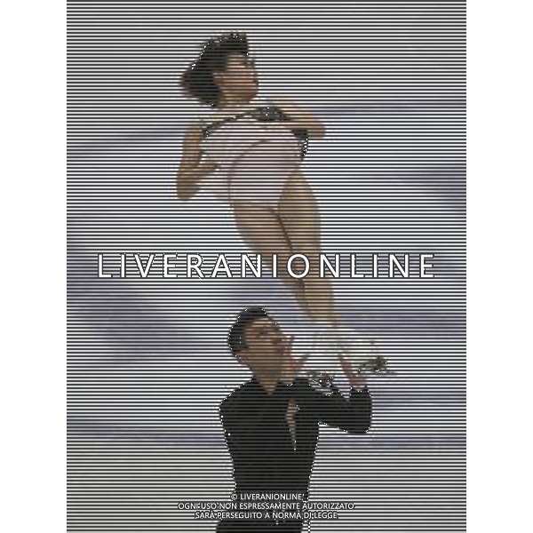 Ghiaccio Torino, Italia 05/12/2019 ISU Grand Prix of Figure Skating - Opening Ceremony - Senior - Day 1 Nella foto: Cheng Peng e Yang Jin (Senior Pairs - China) FOTO CLAUDIO BENEDETTO-ALESSIO MARINI-AG ALDO LIVERANI SAS