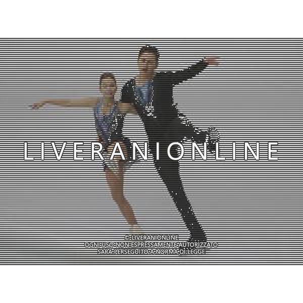 Ghiaccio Torino, Italia 05/12/2019 ISU Grand Prix of Figure Skating - Opening Ceremony - Senior - Day 1 Nella foto: Daria Pavliuchenko e Denis Khodykin (Senior Pairs - Russia) FOTO CLAUDIO BENEDETTO-ALESSIO MARINI-AG ALDO LIVERANI SAS