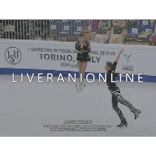 Ghiaccio Torino, Italia 05/12/2019 ISU Grand Prix of Figure Skating - Opening Ceremony - Senior - Day 1 Nella foto: Anastasia Mishina e Aleksandr Galliamov (Senior Pairs - Russia) FOTO CLAUDIO BENEDETTO-ALESSIO MARINI-AG ALDO LIVERANI SAS