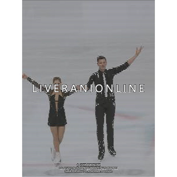 Ghiaccio Torino, Italia 05/12/2019 ISU Grand Prix of Figure Skating - Opening Ceremony - Senior - Day 1 Nella foto: Anastasia Mishina e Aleksandr Galliamov (Senior Pairs - Russia) FOTO CLAUDIO BENEDETTO-ALESSIO MARINI-AG ALDO LIVERANI SAS