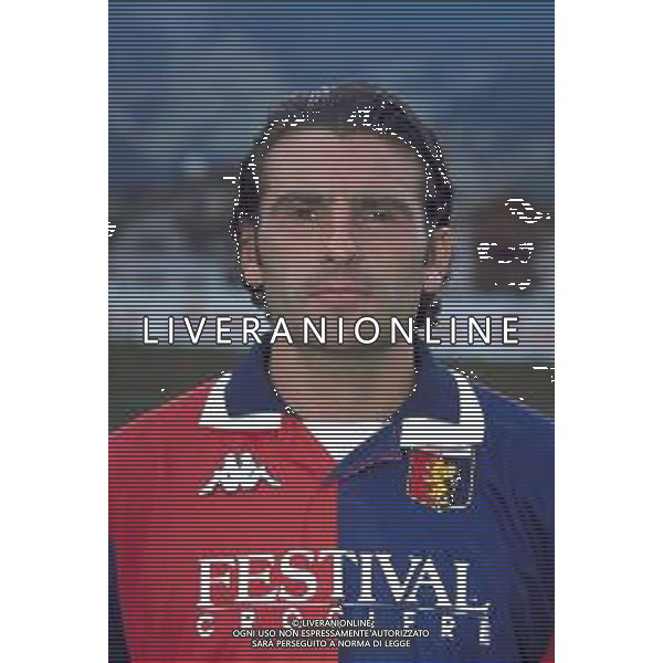 PRIMI PIANI ROSA GENOA CALCIO 1999-2000 NELLA FOTO STEFANO BETTELLA AG ALDO LIVERANI SAS